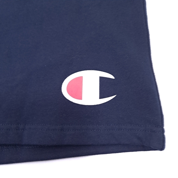 Champion Men's Big & Tall Navy Blue Fleece Sweat Shorts Pockets Logo - Size 5XL - Picture 2 of 9